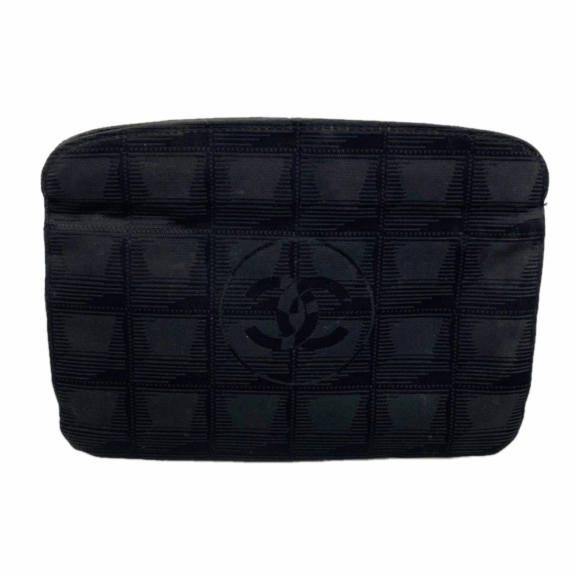 Chanel New Travel Nylon Bag/Pouch, Black, Women's